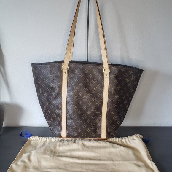 Louis Vuitton Sac Shopping Tote - Vintage Monogram w/ Replaced Handles from LV - Picture 4 of 17